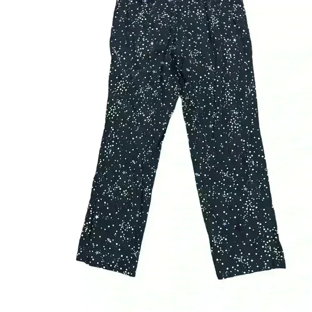 ANN TAYLOR SLEEP Pajama set Blue With Star And Moon - Size S Small p38 - Picture 5 of 6